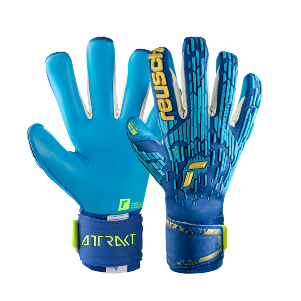 Reusch Attrakt Freegel Aqua Windproof 5370459 4433 blue gold 1